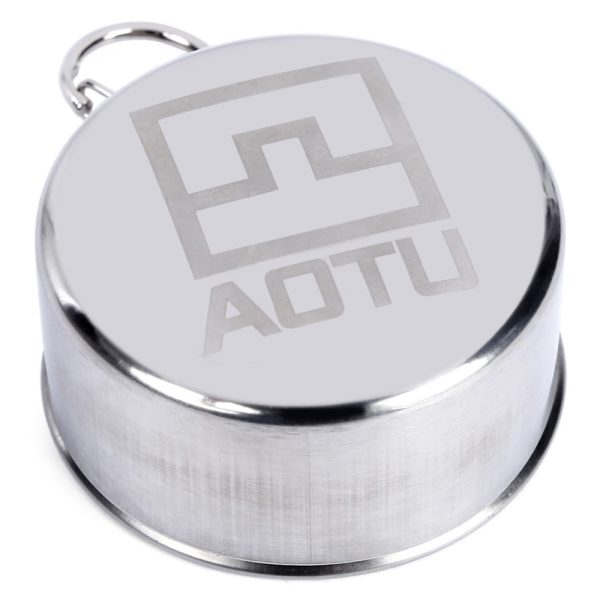 AOTU Telescopic Stainless Steel Cup with Buckle Three Section Outdoor Tool - Image 5