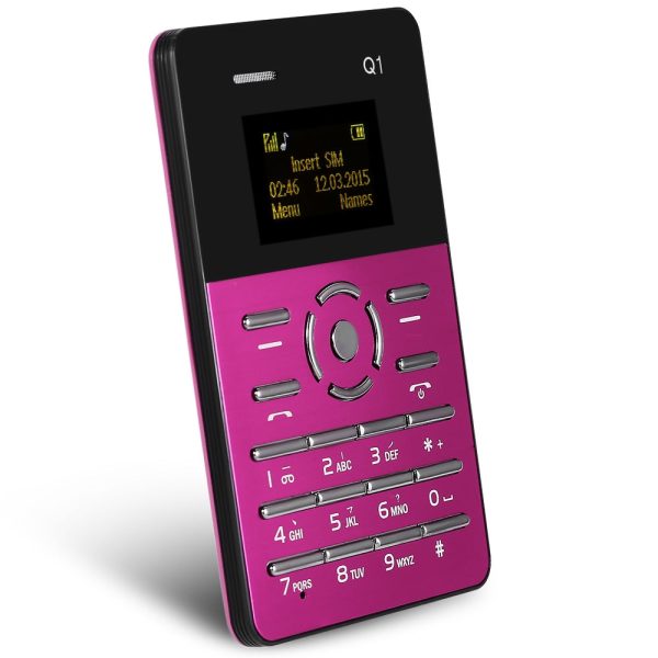 AIEK Q1 1.0 inch Ultra-thin Card Phone FM Audio Player Sound Recorder Alarm - Image 17