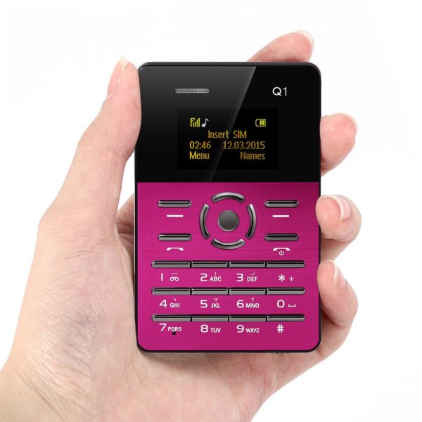 AIEK Q1 1.0 inch Ultra-thin Card Phone FM Audio Player Sound Recorder Alarm - Image 21