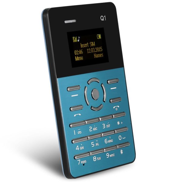 AIEK Q1 1.0 inch Ultra-thin Card Phone FM Audio Player Sound Recorder Alarm - Image 12