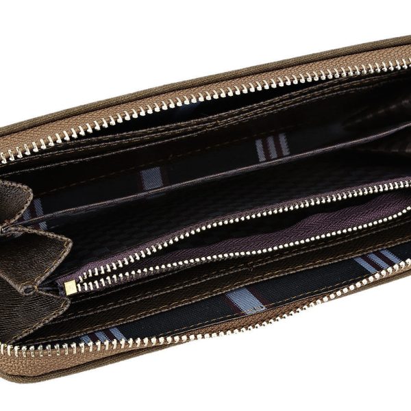 Baellerry Patchwork Canvas Portable Clutch Wallet for Men - Image 5
