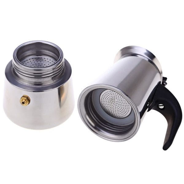100ML 2-Cup Stainless Steel Mocha Espresso Latte Percolator Coffee Maker Pot - Image 4