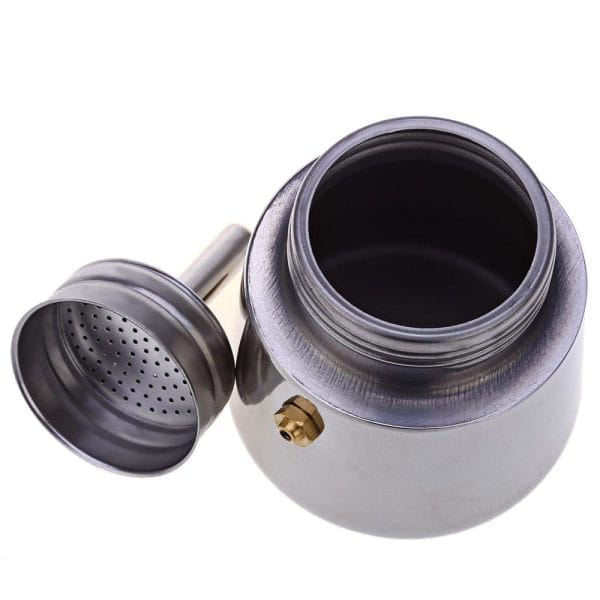 100ML 2-Cup Stainless Steel Mocha Espresso Latte Percolator Coffee Maker Pot - Image 5