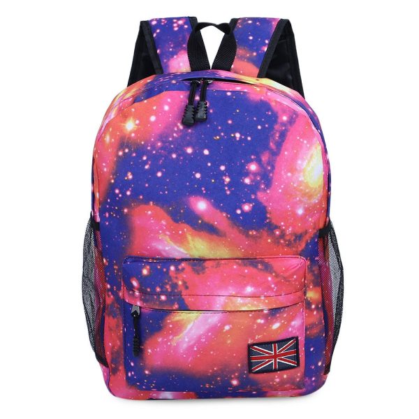 Brilliant Cosmos Print Unisex School Shopping Travel Portable Backpack - Image 15
