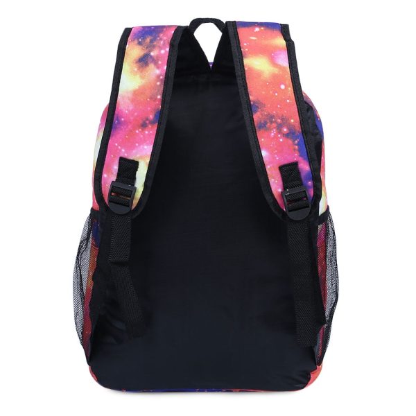 Brilliant Cosmos Print Unisex School Shopping Travel Portable Backpack - Image 16