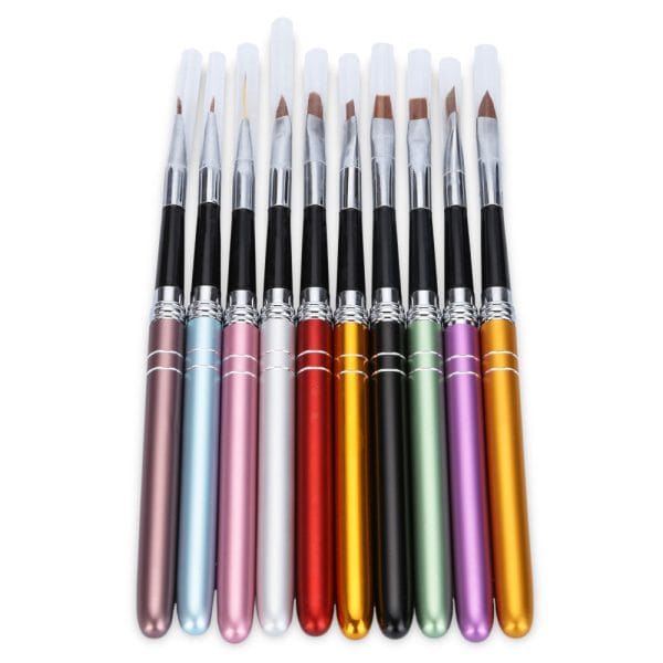 10pcs Professional Nail Design Brush Manicure for Painting Dot Tool Brushes - Image 6