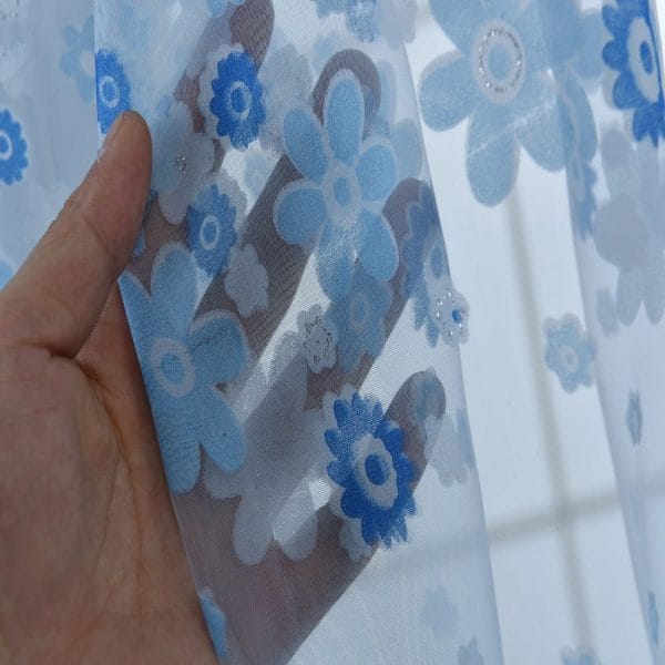 100cm x 270cm Chiffon Gauze Voile Wall Room Divider Floral Printed Curtain - Image 15