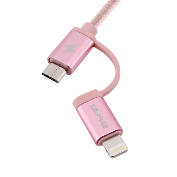 Awei CL - 930 2 in 1 1M Multifunctional 8 Pin Micro USB Interface Sync Charging Data 2.1A Cable - Image 11