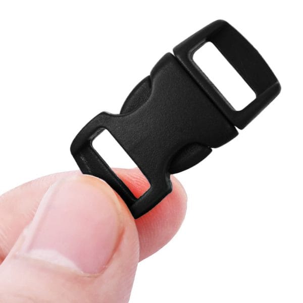 100pcs / Lot Outdoor Survival Paracord Bracelet Accessory Curved Plastic Button Buckle - Image 5