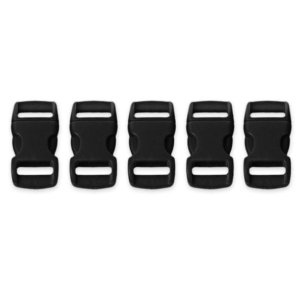 100pcs / Lot Outdoor Survival Paracord Bracelet Accessory Curved Plastic Button Buckle - Image 2