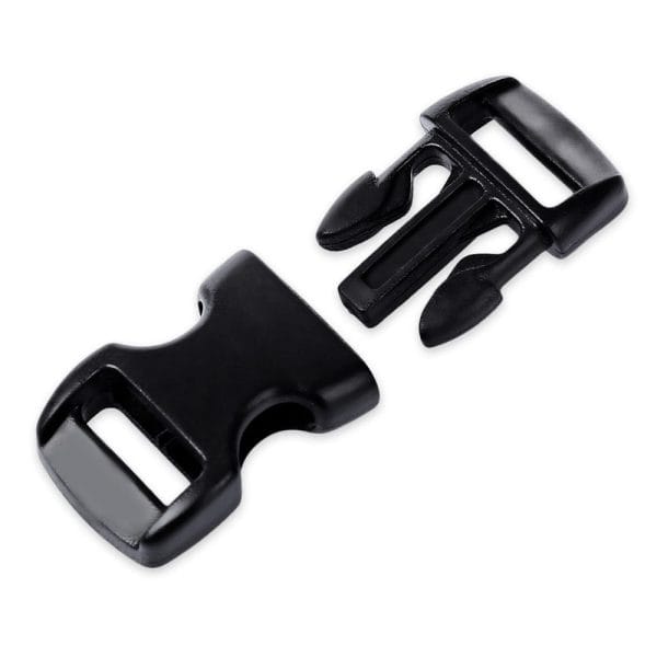 100pcs / Lot Outdoor Survival Paracord Bracelet Accessory Curved Plastic Button Buckle - Image 4