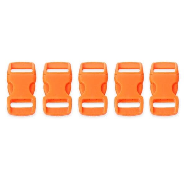 100pcs / Lot Outdoor Survival Paracord Bracelet Accessory Curved Plastic Button Buckle - Image 7