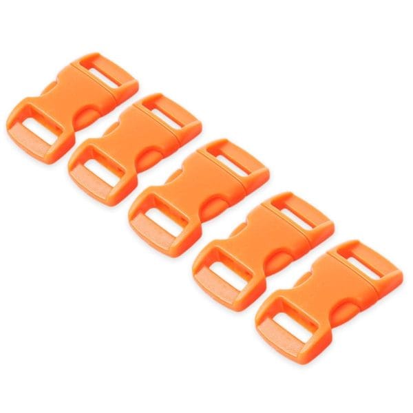 100pcs / Lot Outdoor Survival Paracord Bracelet Accessory Curved Plastic Button Buckle - Image 8