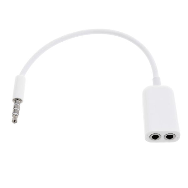 3.5MM Audio Earphones Splitter Adapter 1 to 2 Connector