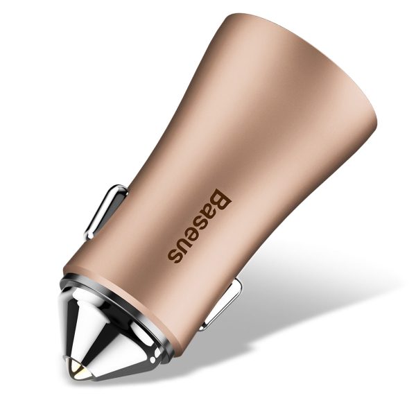 Baseus Golden Contactor 2.4A Dual USB Port Smart Car Charger - Image 16
