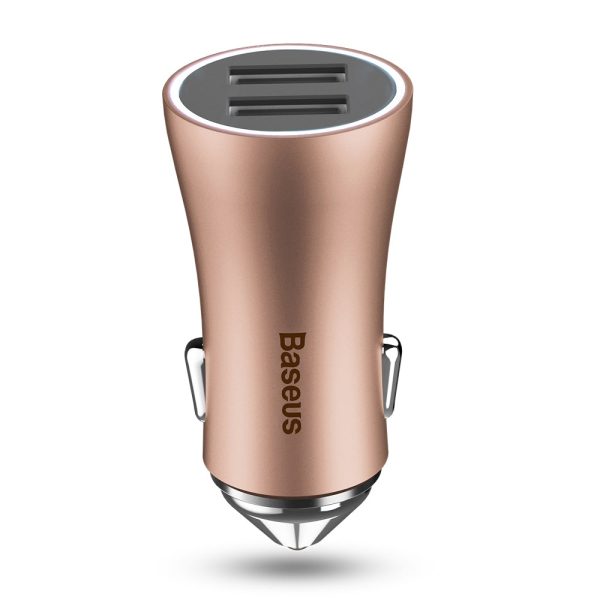 Baseus Golden Contactor 2.4A Dual USB Port Smart Car Charger - Image 15