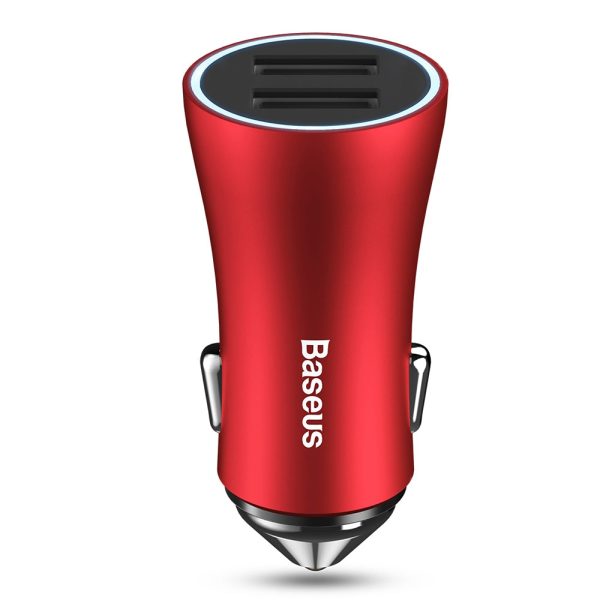 Baseus Golden Contactor 2.4A Dual USB Port Smart Car Charger - Image 7