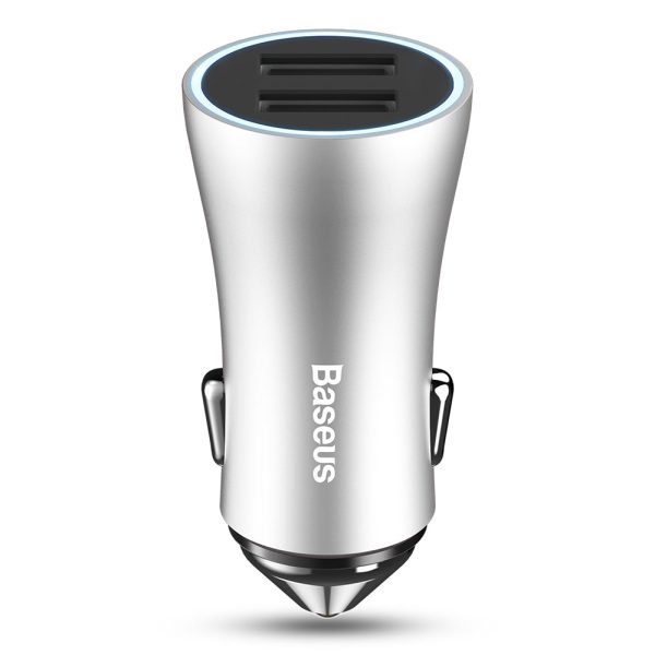 Baseus Golden Contactor 2.4A Dual USB Port Smart Car Charger - Image 11
