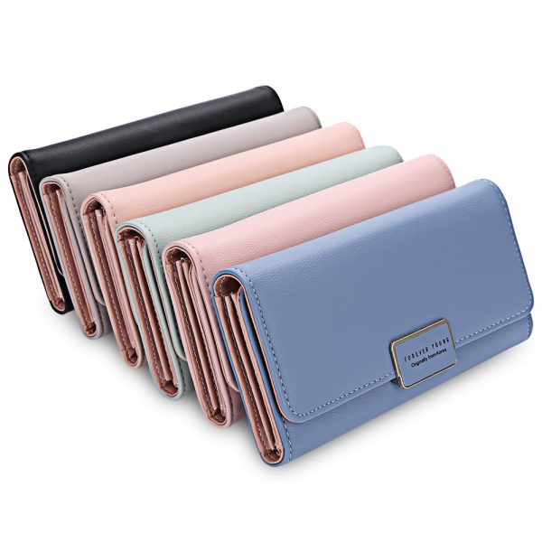 Baellerry Foldable Long Clutch Wallet Card Holder for Women - Image 13