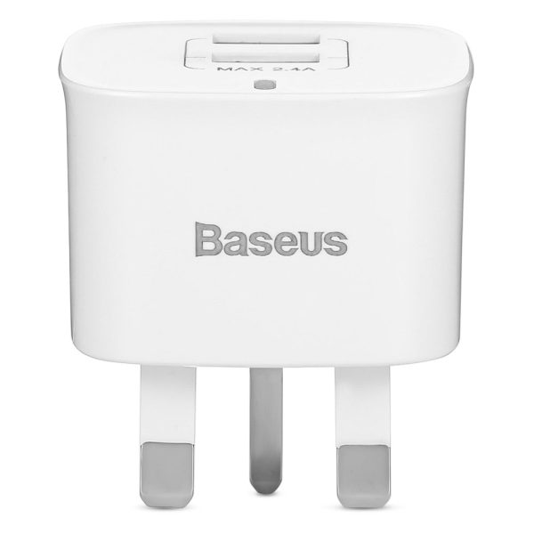 Baseus Funzi Dual USB 2.4A Smart Travel Charger UK Plug - Image 11