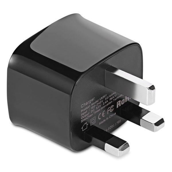 Baseus Funzi Dual USB 2.4A Smart Travel Charger UK Plug - Image 3