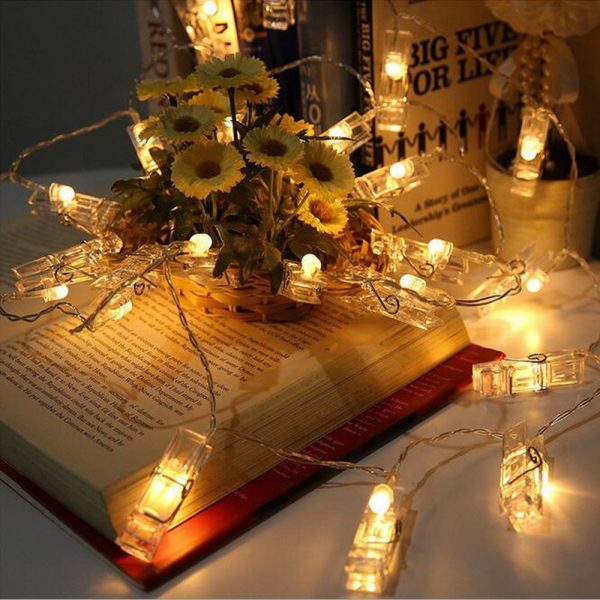 BRELONG Photo Clip String Light Battery Powered Perfect Anniversary Ornament for Hanging Pictures / Notes / Artwork - Image 3