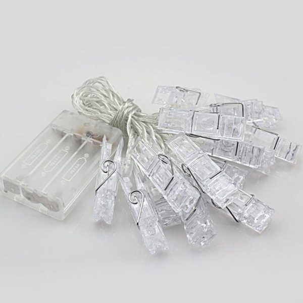BRELONG Photo Clip String Light Battery Powered Perfect Anniversary Ornament for Hanging Pictures / Notes / Artwork - Image 5