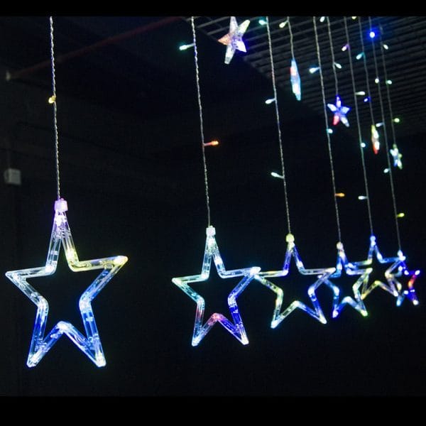 12 LEDs Star String Light Decoration Lamp for Wedding Party - Image 11