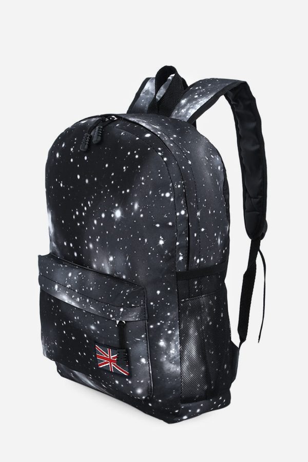 Brilliant Cosmos Print Unisex School Shopping Travel Portable Backpack - Image 8