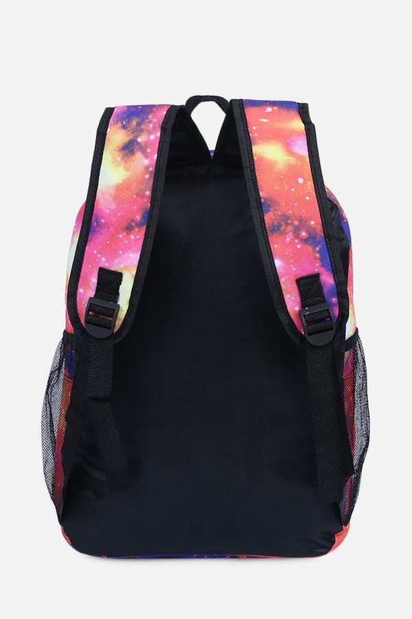 Brilliant Cosmos Print Unisex School Shopping Travel Portable Backpack - Image 12
