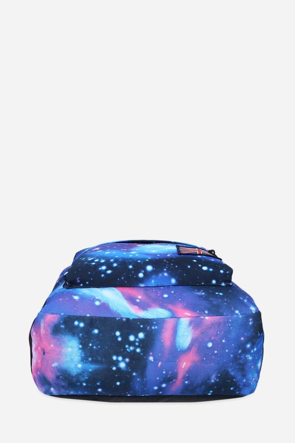 Brilliant Cosmos Print Unisex School Shopping Travel Portable Backpack - Image 4