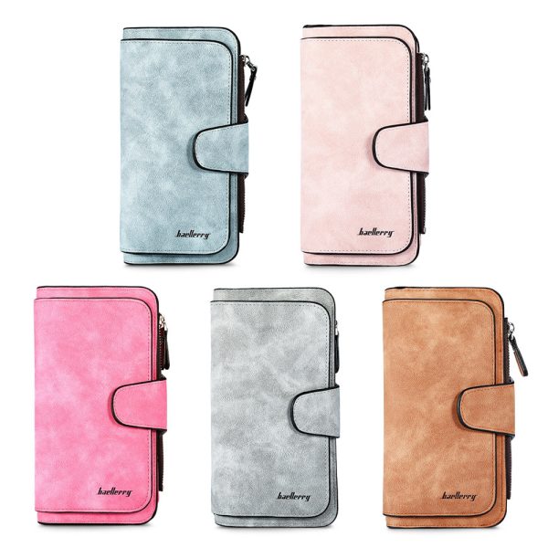 Baellerry Women Long Wallet PU Leather Clutch Card Holder - Image 11