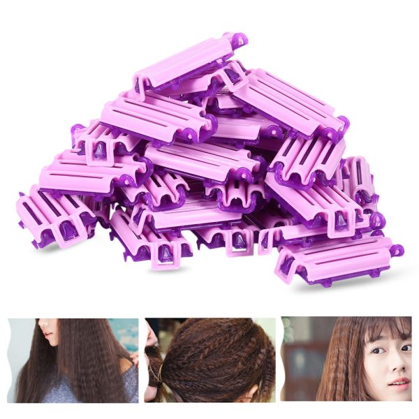 45pcs Hairdressing Styling Corrugated Hair Clip Curler DIY Tool - Image 2