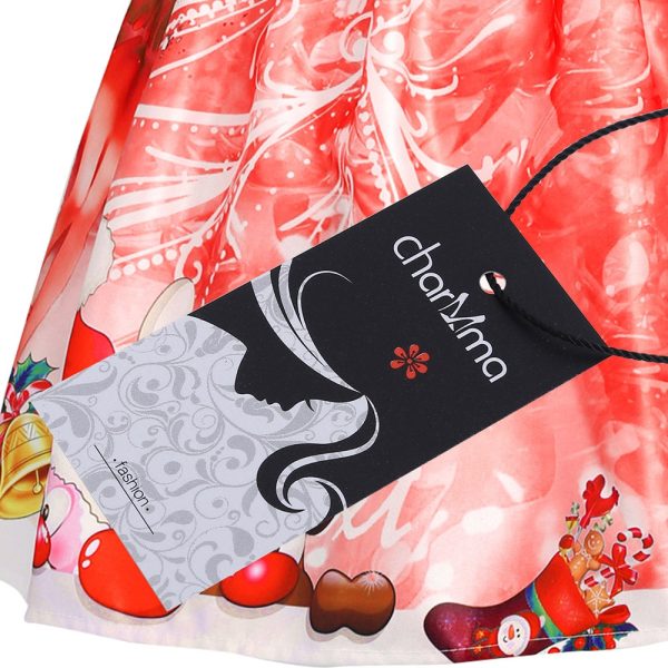 Christmas Snowman Snowflake Mesh Panel Dress - Image 10