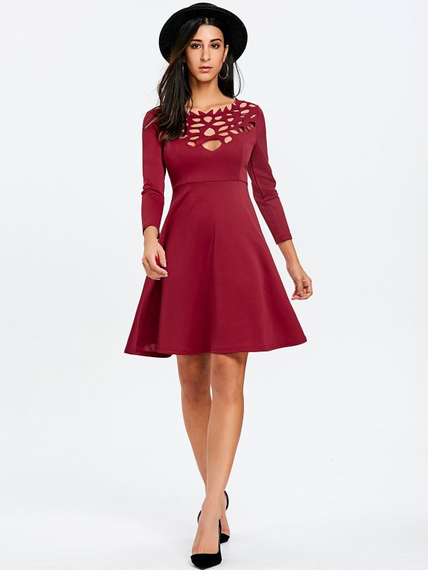 Cut Out Mini Party Dress - Image 2