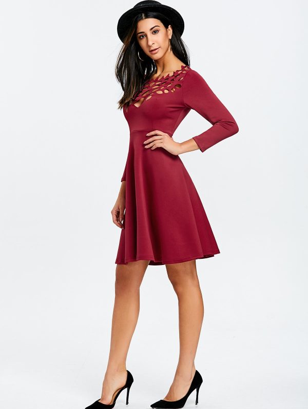 Cut Out Mini Party Dress - Image 3