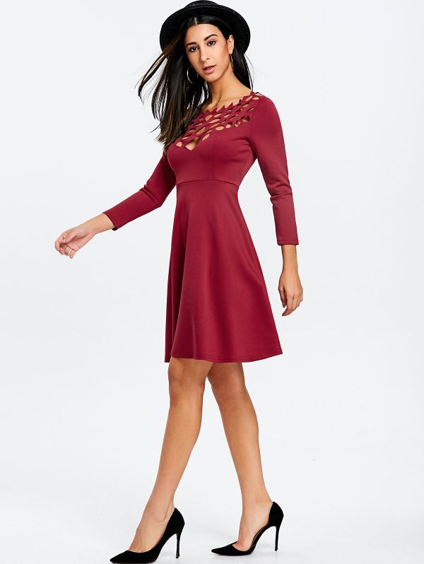 Cut Out Mini Party Dress - Image 4