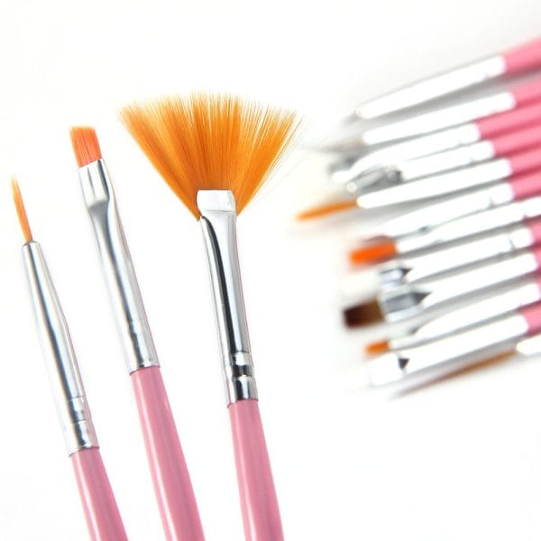 15Pcs Nail Art Design Painting Tool Drawing Pen Wood Handle Brush Set Kit Nail DIY Accessory - Image 4
