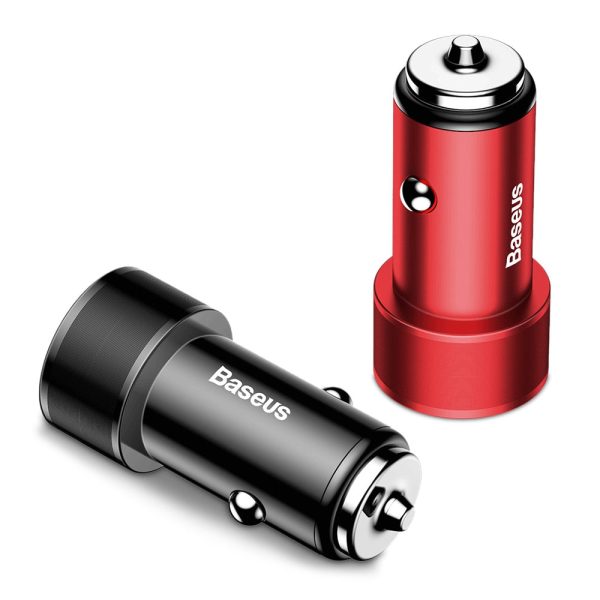 Baseus BSC - C15K Small Screw Dual USB QC3.0 Car Charger - Image 7