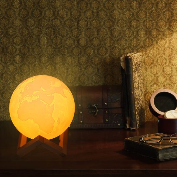 3D Printing Earth Lamp Decorative Nightlight - Image 3