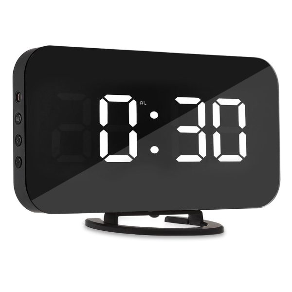 Creative LED Digital Alarm Table Clock Brightness Adjustable for Home Office Hotel - Image 3