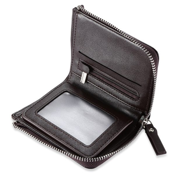 Baellerry Men Wallet Short Section Soft PU Leisure Folder Bag - Image 9