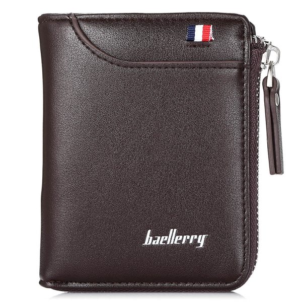 Baellerry Men Wallet Short Section Soft PU Leisure Folder Bag - Image 7