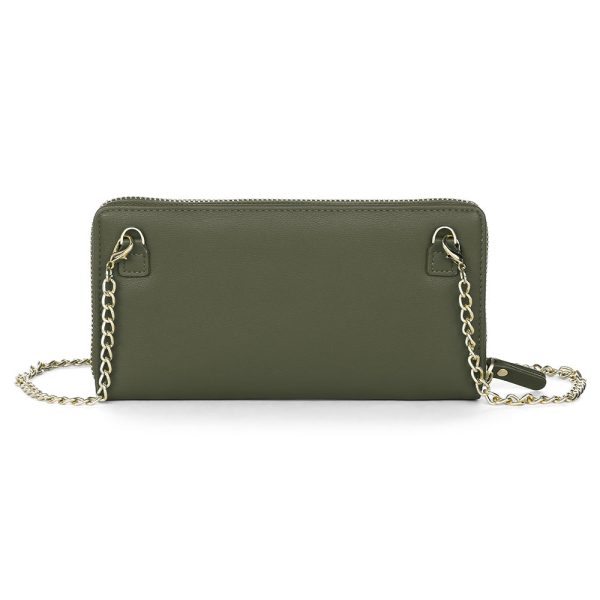Baellerry Women PU Leather Chain Crossbody Shoulder Phone Bag Long Wallet - Image 12