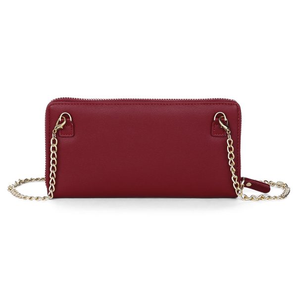 Baellerry Women PU Leather Chain Crossbody Shoulder Phone Bag Long Wallet - Image 8