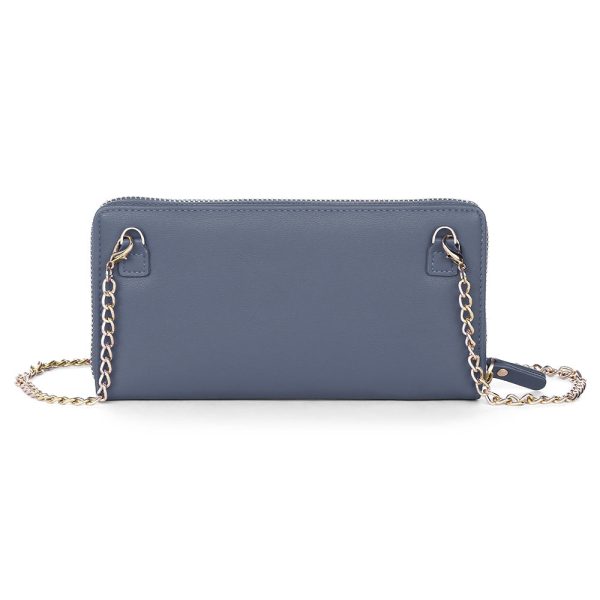 Baellerry Women PU Leather Chain Crossbody Shoulder Phone Bag Long Wallet - Image 16