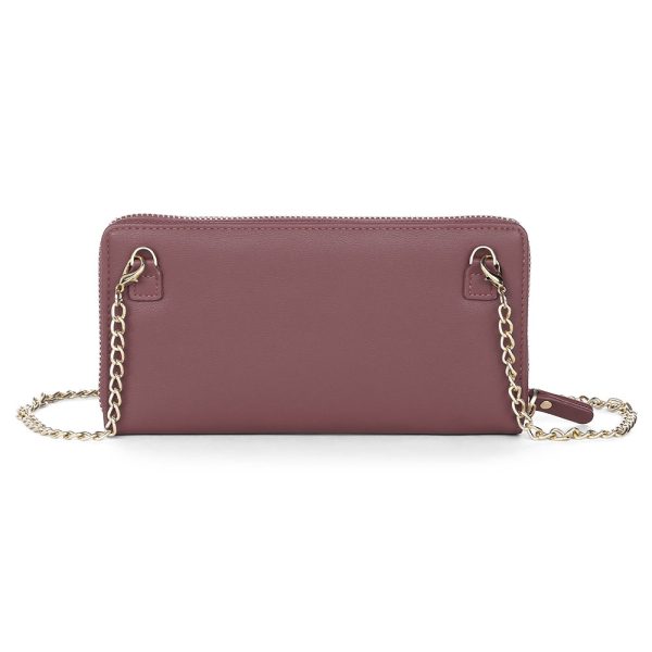 Baellerry Women PU Leather Chain Crossbody Shoulder Phone Bag Long Wallet - Image 29