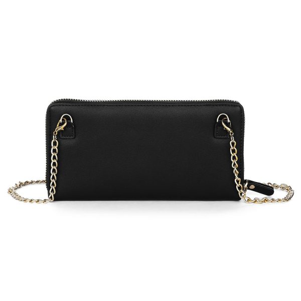Baellerry Women PU Leather Chain Crossbody Shoulder Phone Bag Long Wallet - Image 21