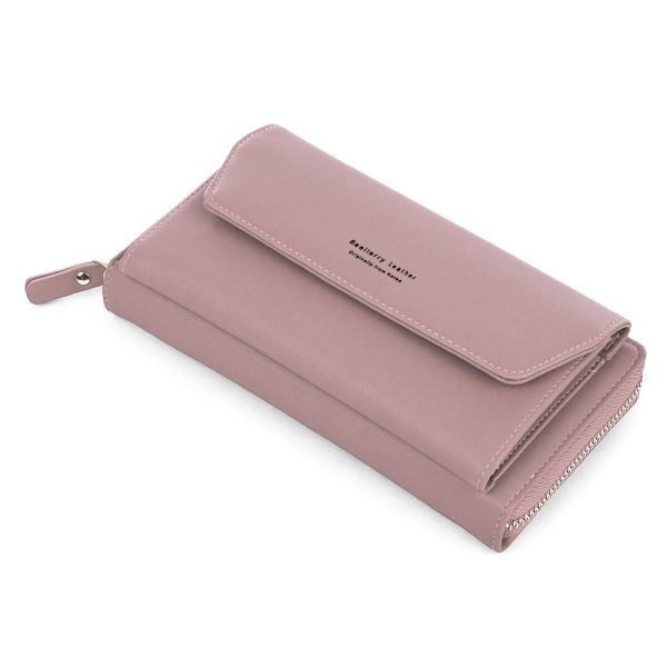 Baellerry Women PU Leather Chain Crossbody Shoulder Phone Bag Long Wallet - Image 26