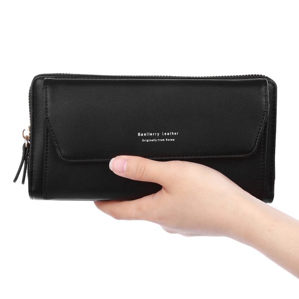 Baellerry Women PU Leather Chain Crossbody Shoulder Phone Bag Long Wallet - Image 24